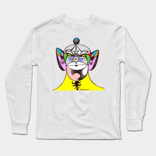 Owl Ganesha Shaman Mantra Man Mask Long Sleeve T-Shirt